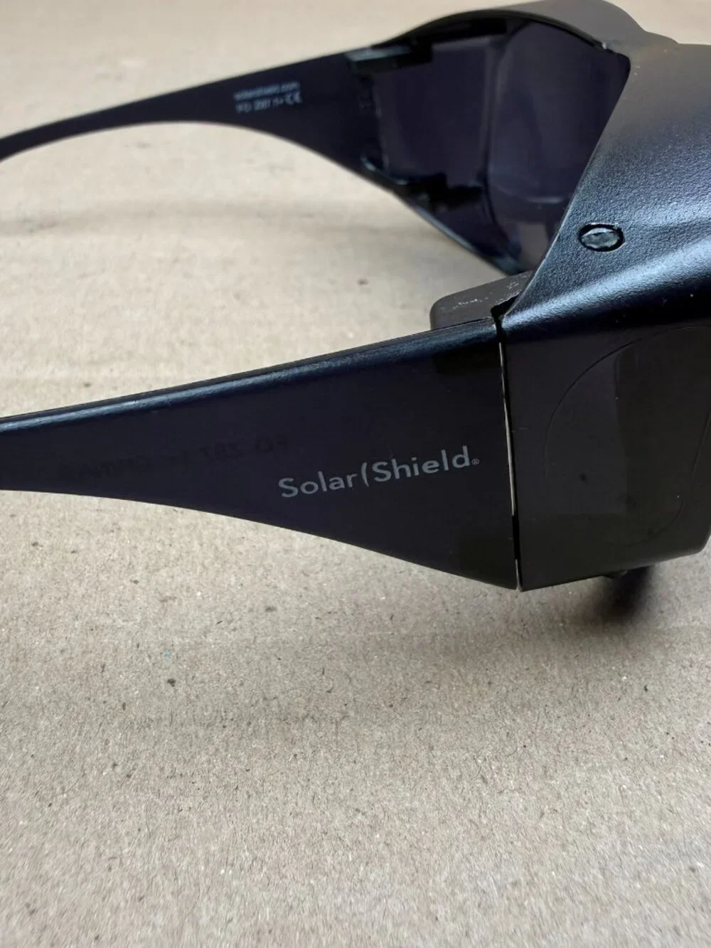 Solar Shield Over Glasses Sunglasses Major Lens Scratches